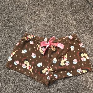 Betty Boop Flannel Sleep Shorts